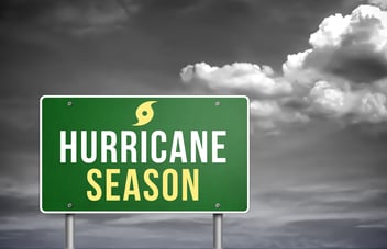 hurricane season road sign