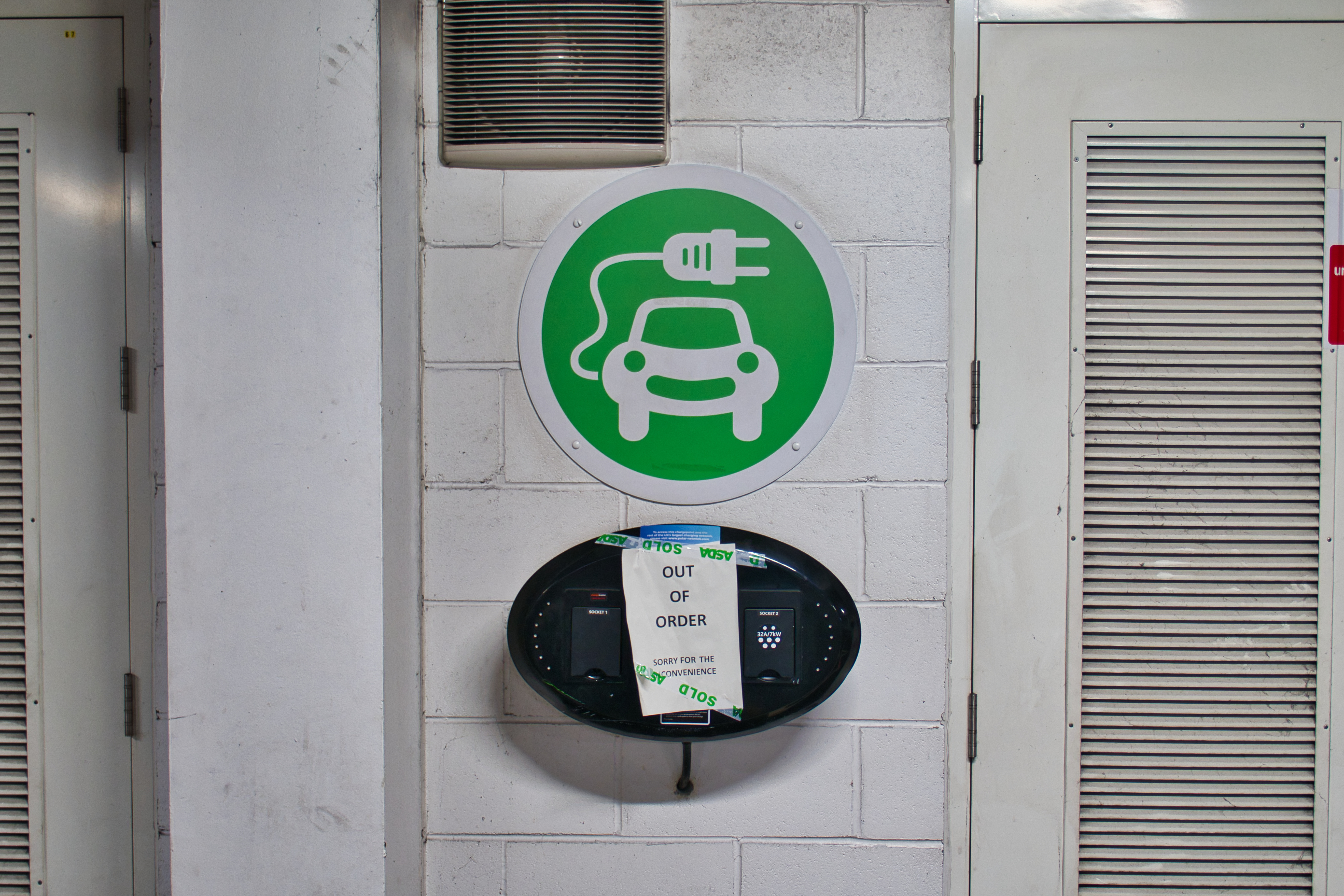 ev charging station out of order