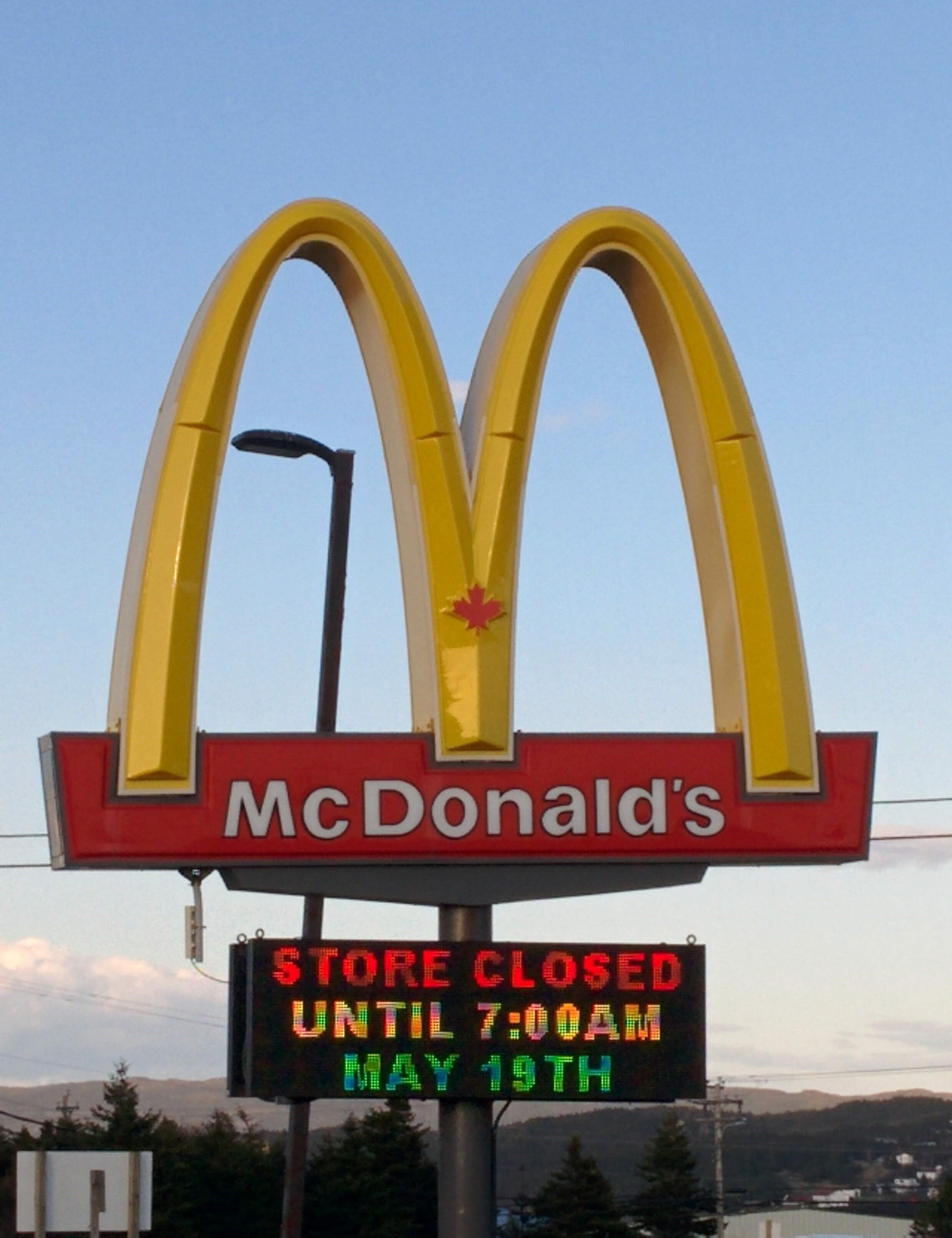 McDonald's Canada closed for remodel by DAVACO